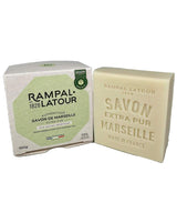 Rampal Latour weiße Savon de Marseille mit Verpackung